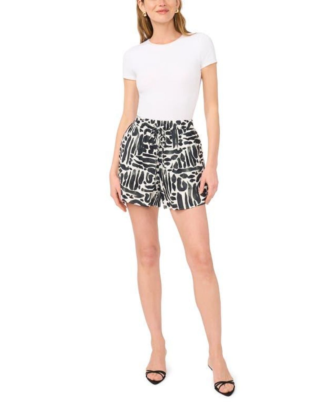 Vince Camuto Black Pull-On Shorts