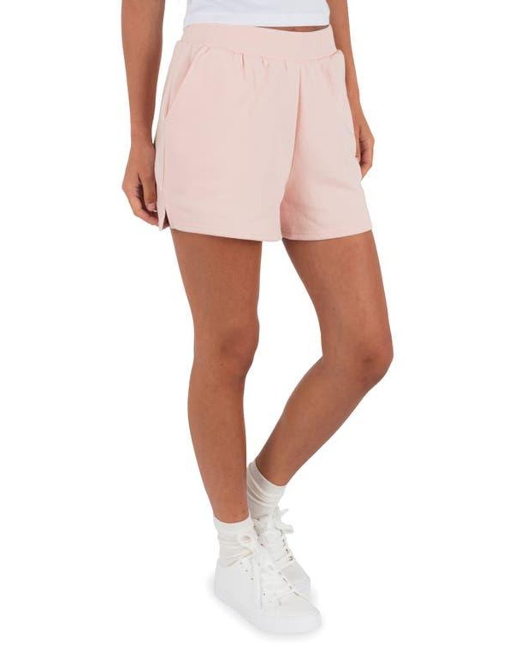 Hurley Pink Shell Yeah Fleece Shorts