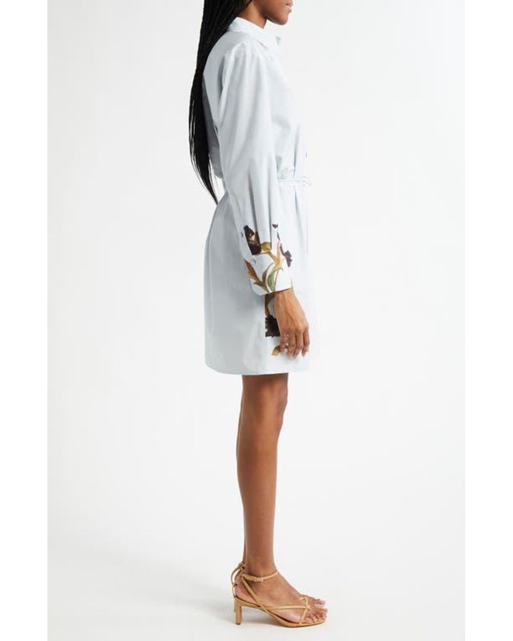 white lace long sleeve formal dress Zapaka Women Cute White Bateau Short Graduation Dress Long Sleeves Lace-Up Back Commencement Dress with Lace, White / US4