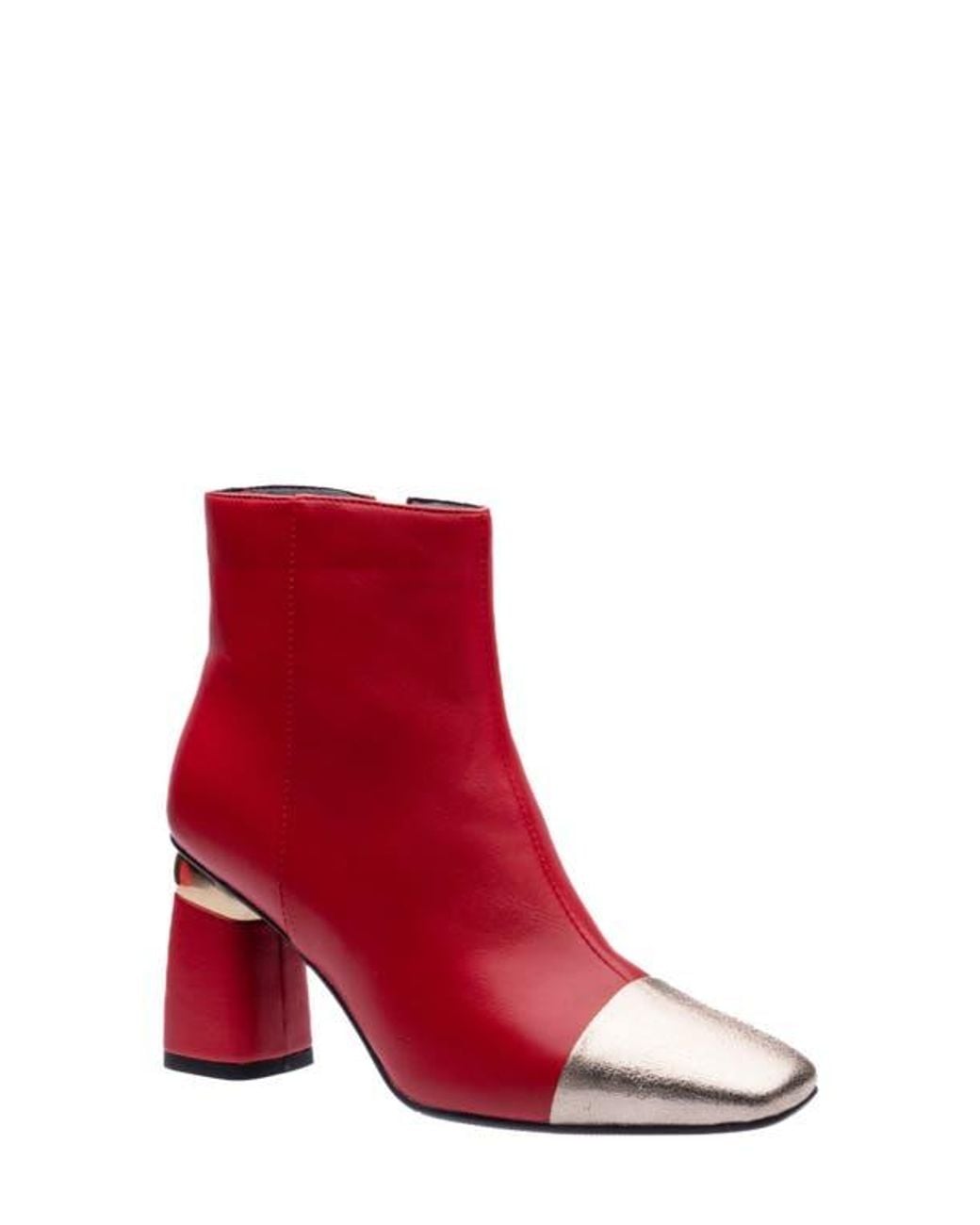 Ninety Union Red Two-Tone Bootie