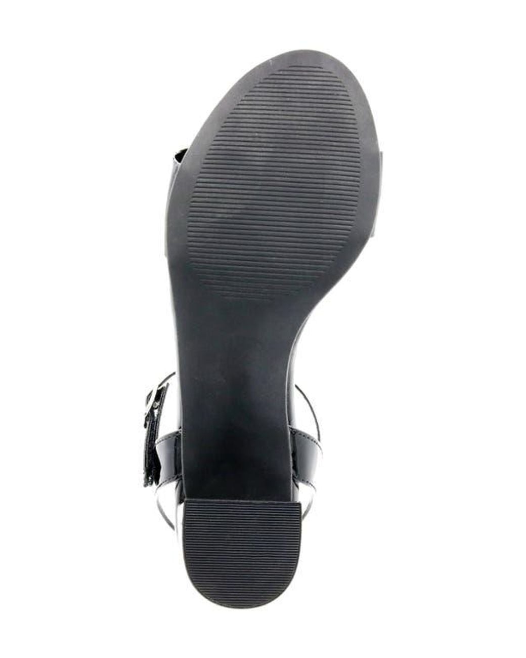 David Tate Black Ageless Ankle Strap Sandal