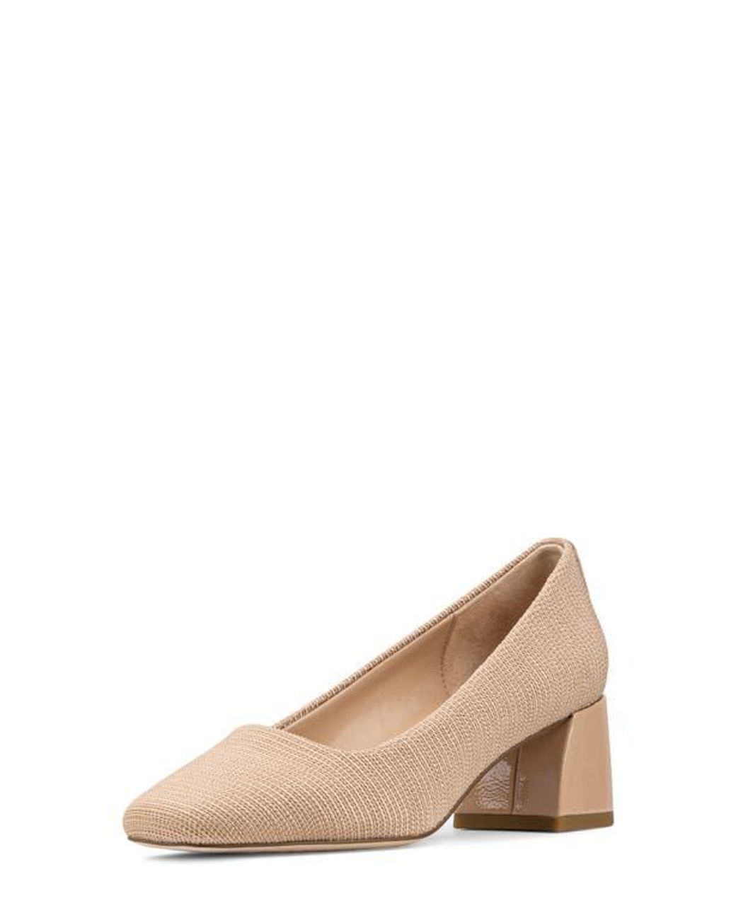 Donald J Pliner Natural Square Toe Pump
