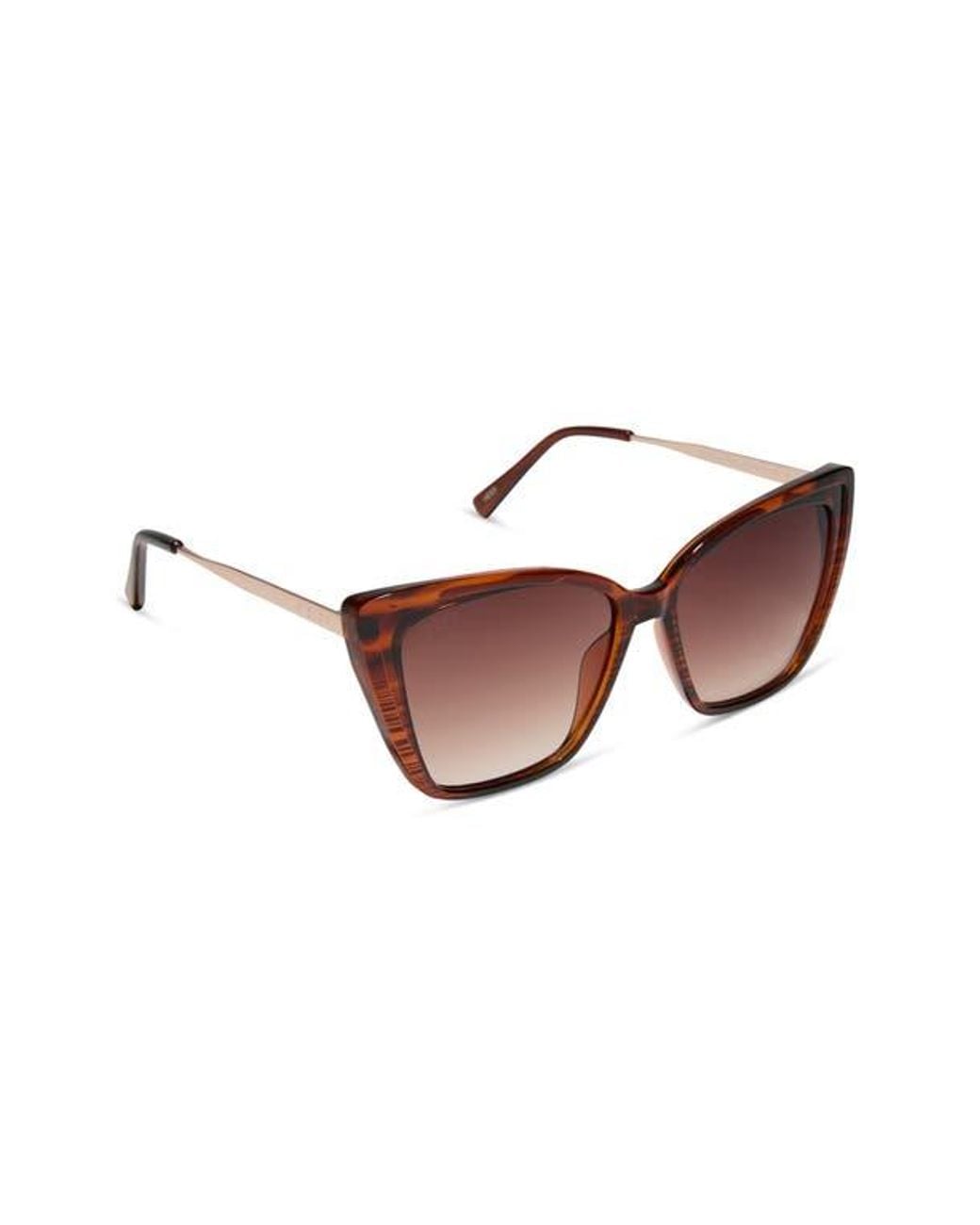 DIFF Brown Heidi 56Mm Cat Eye Sunglasses