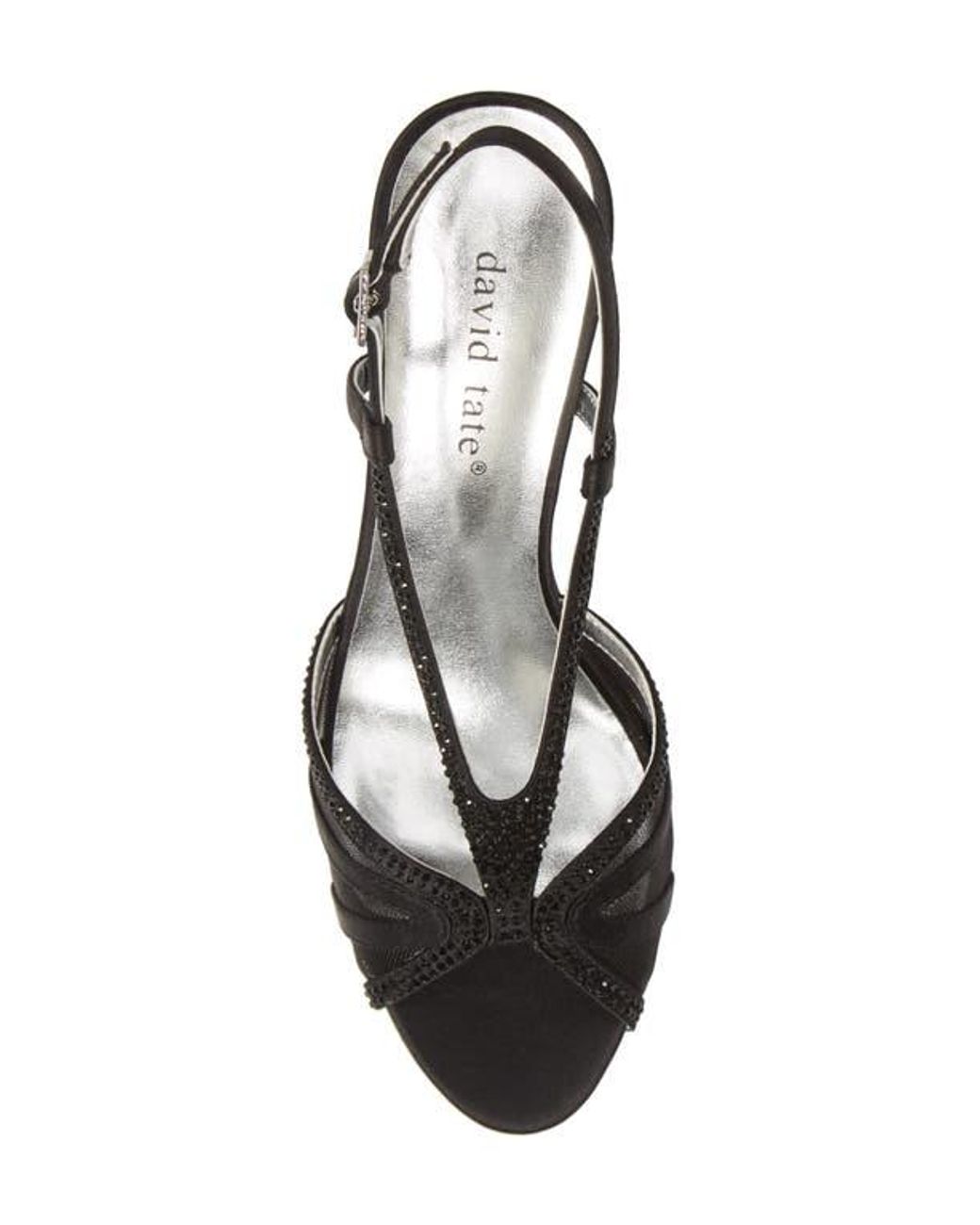 David Tate Black Refined Sandal