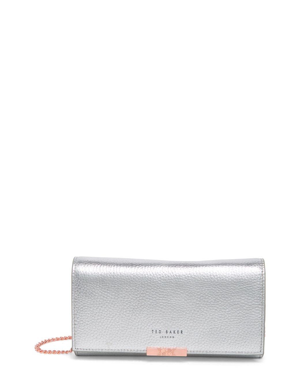 Ted Baker Leather Crossbody Matinée Wallet On A Chain in White Lyst