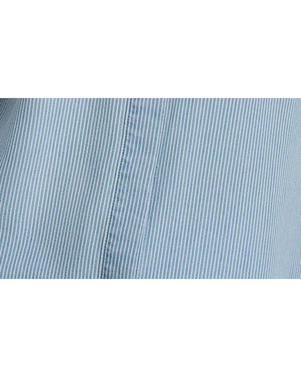 DKNY Blue Chambray Button Front Top