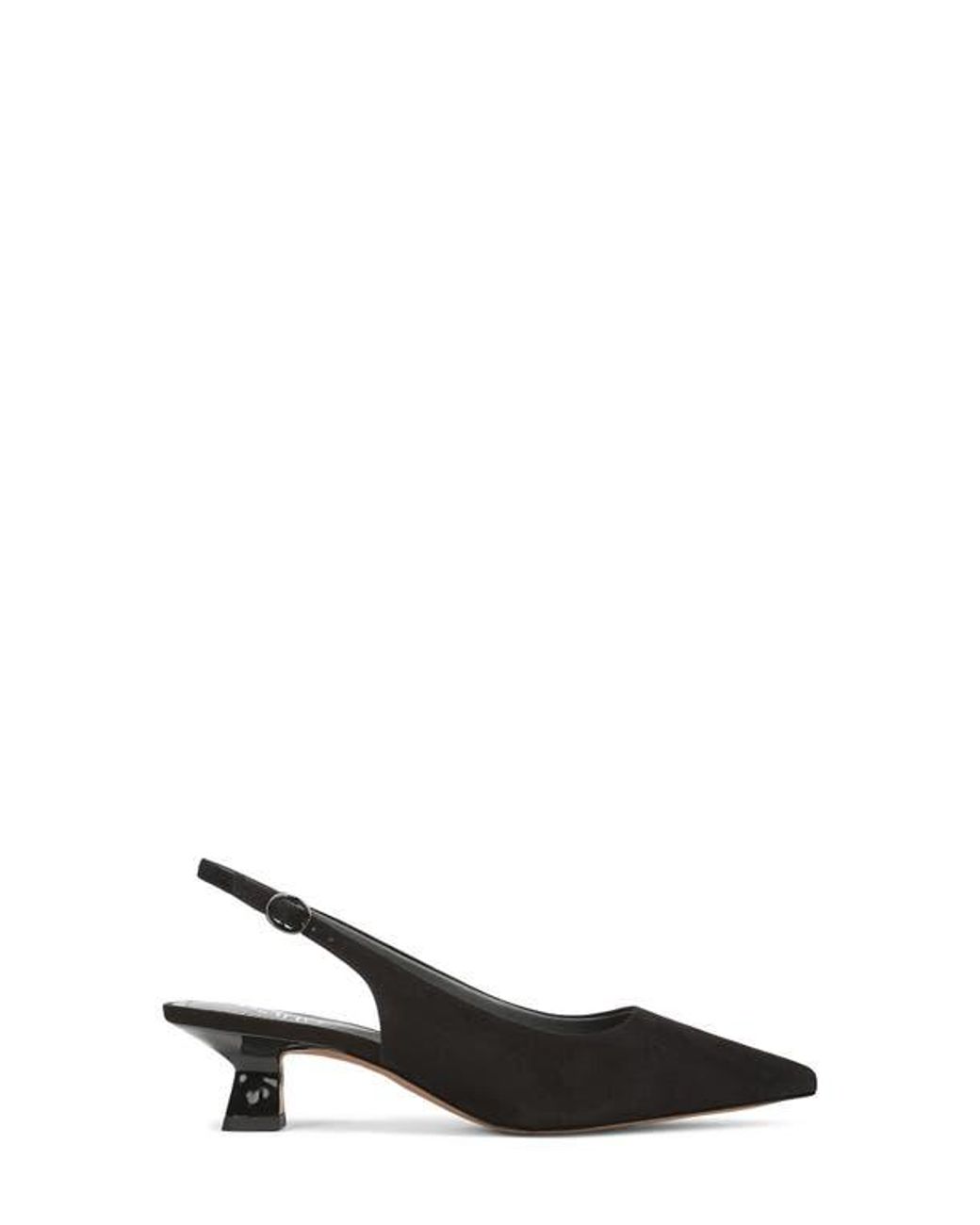 Franco Sarto Black Jaden Pointed Toe Slingback Pump