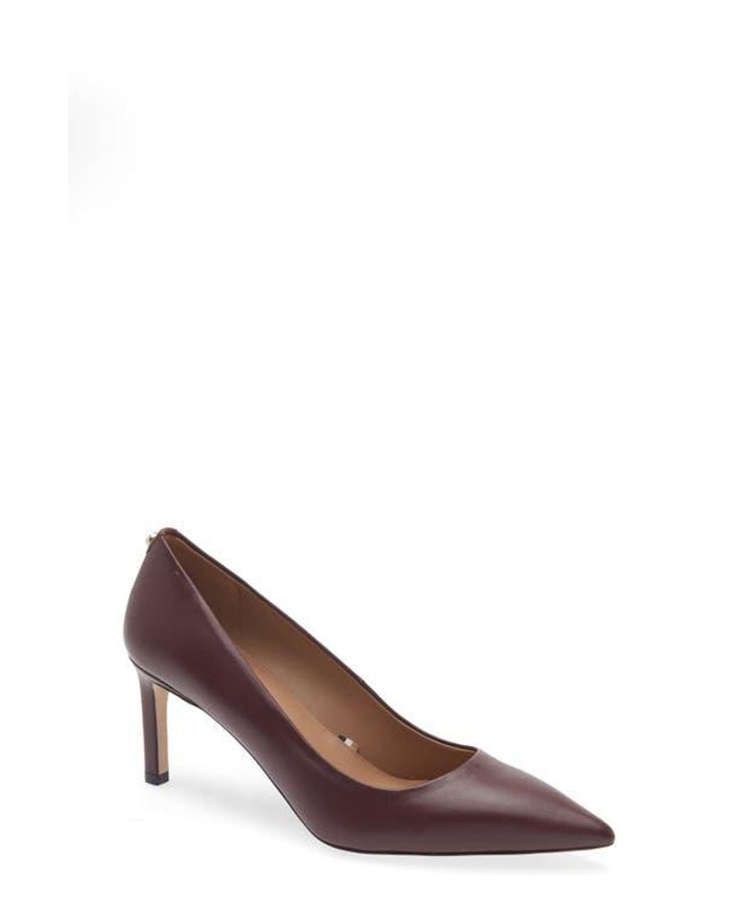 BOSS Janet Pointed Toe Pump in Brown | Lyst