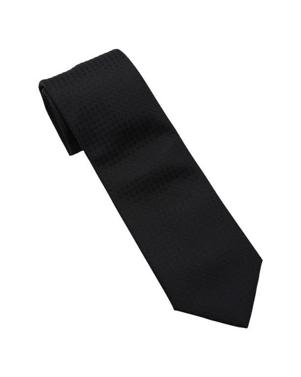 DKNY Black Textured Solid Tie for men