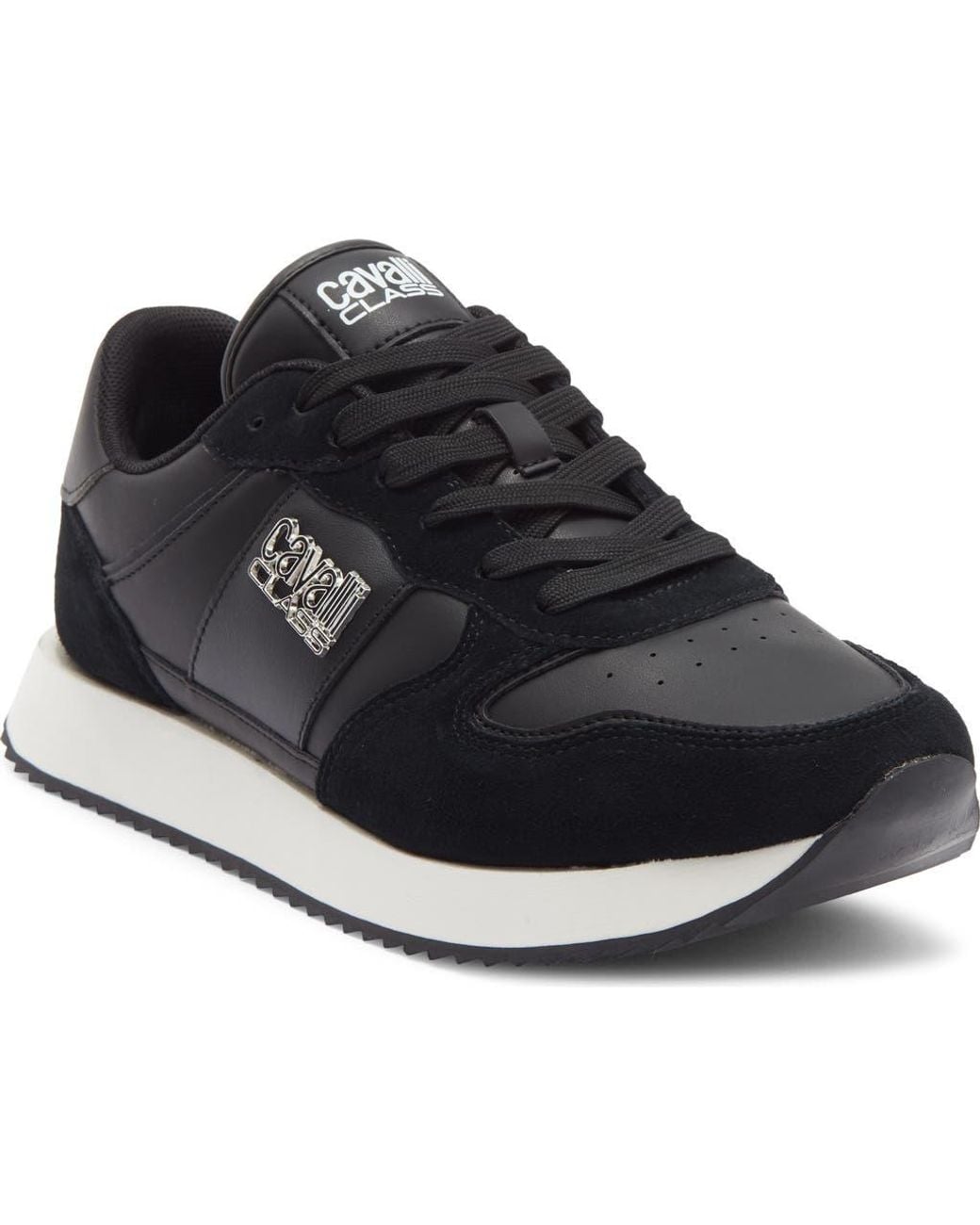 イタリア製 roberto cavalli 黒 レース 40 Roberto Cavalli Firenze Low Top Runner Sneaker in Black for Men | Lyst
