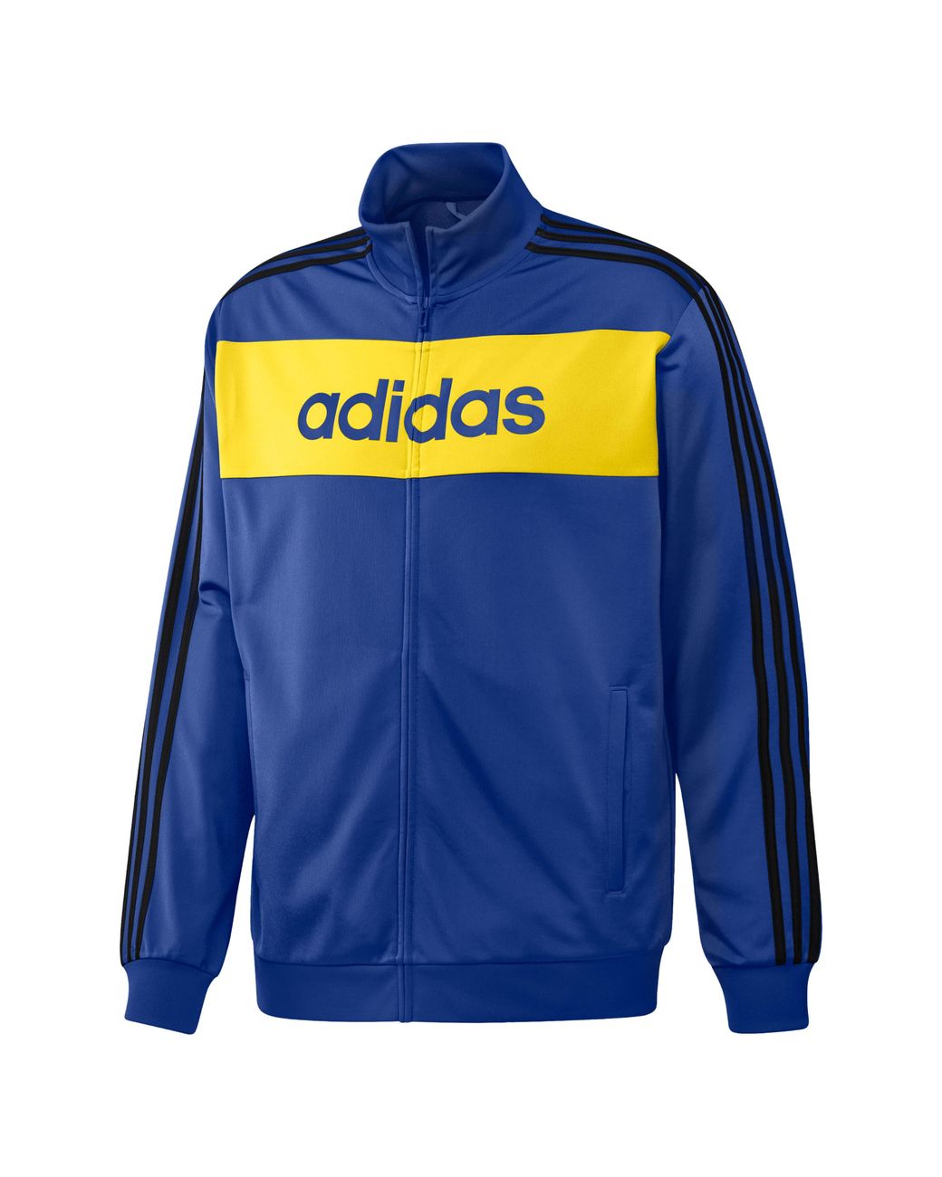 adidas Essentials Warm-up 3-stripes Track Jacket in Blue for Men | Lyst