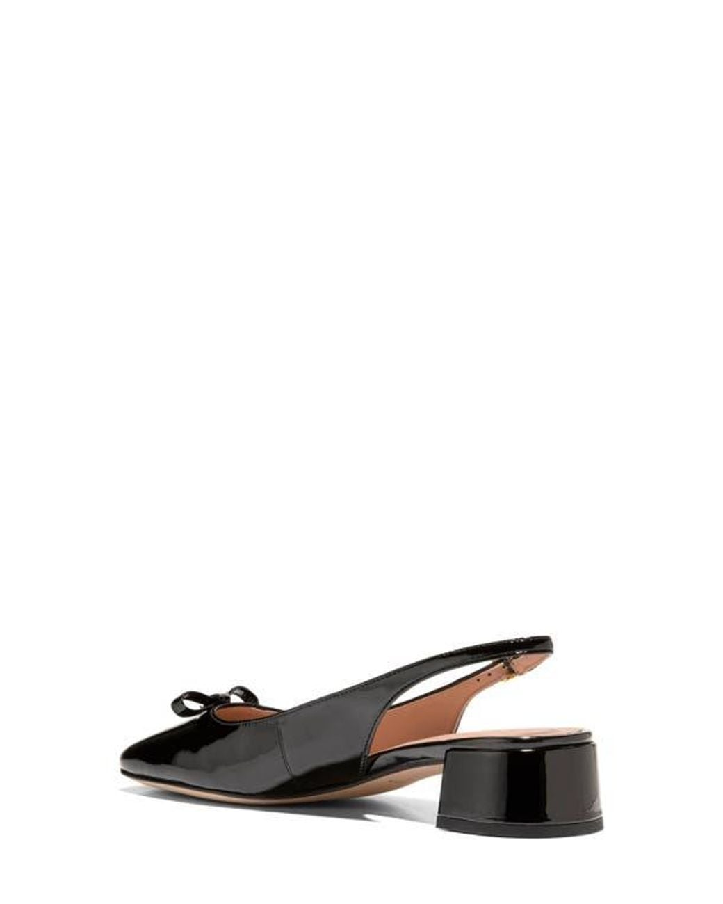 Cole Haan Black Patsy Bow Slingback Pump