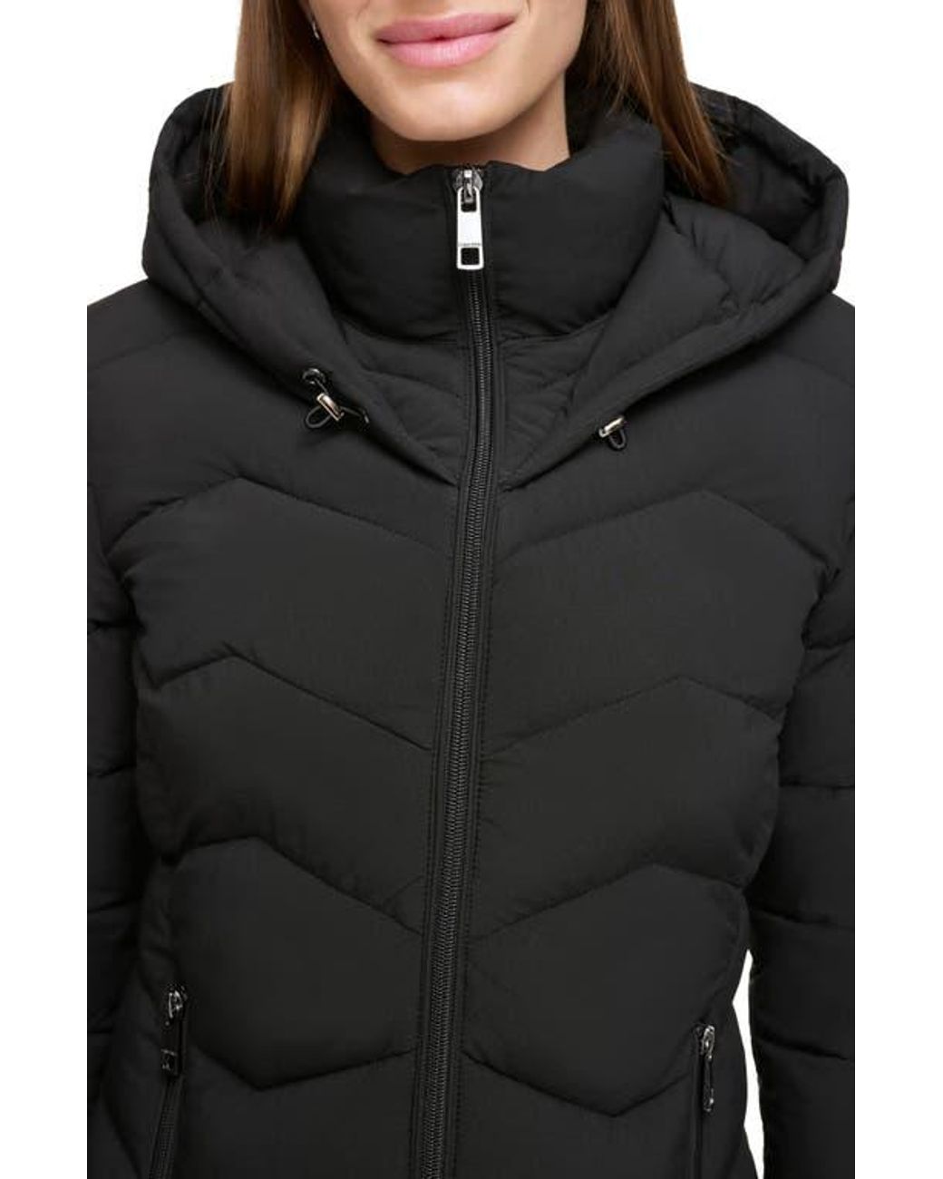 Calvin klein quilted chevron jacket sales