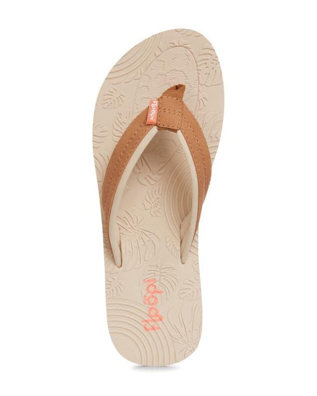 FLOOPI Natural Textured Flip Flop Sandal