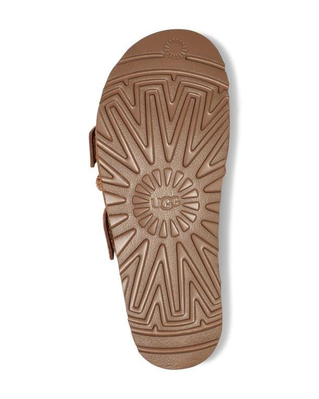 Ugg Brown Goldenstar Platform Slide Sandal