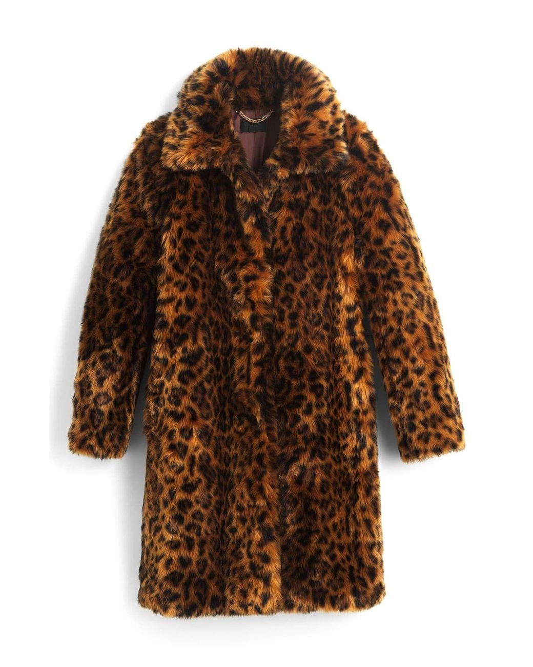 J crew faux hotsell fur leopard vest