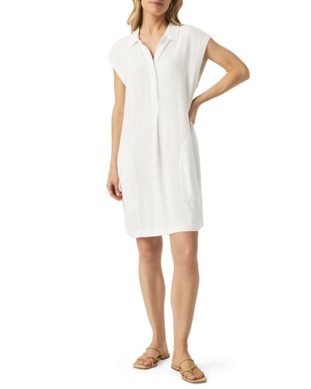 Splendid White Wren Shift Minidress