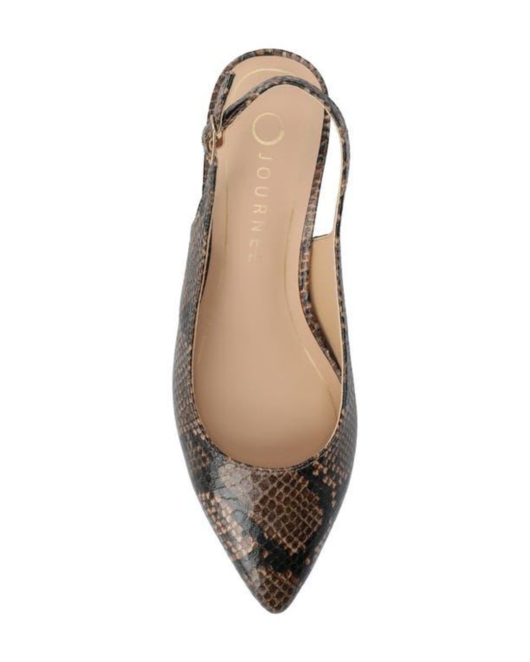 Journee Collection Metallic Sylvia Slingback Pump
