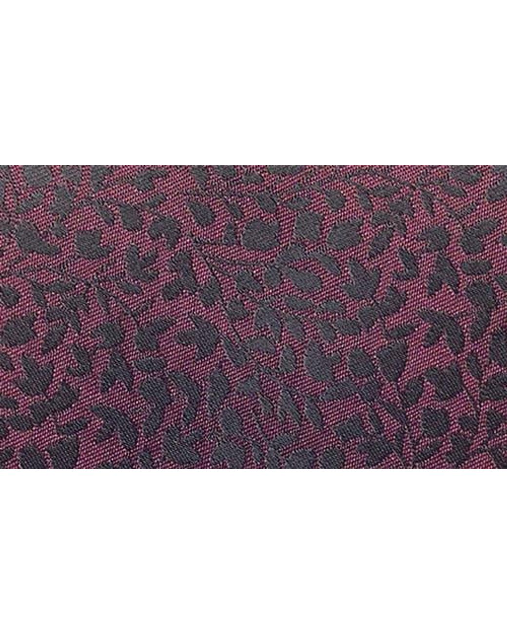 Tom Baine Purple Leaf Jacquard Tie for men