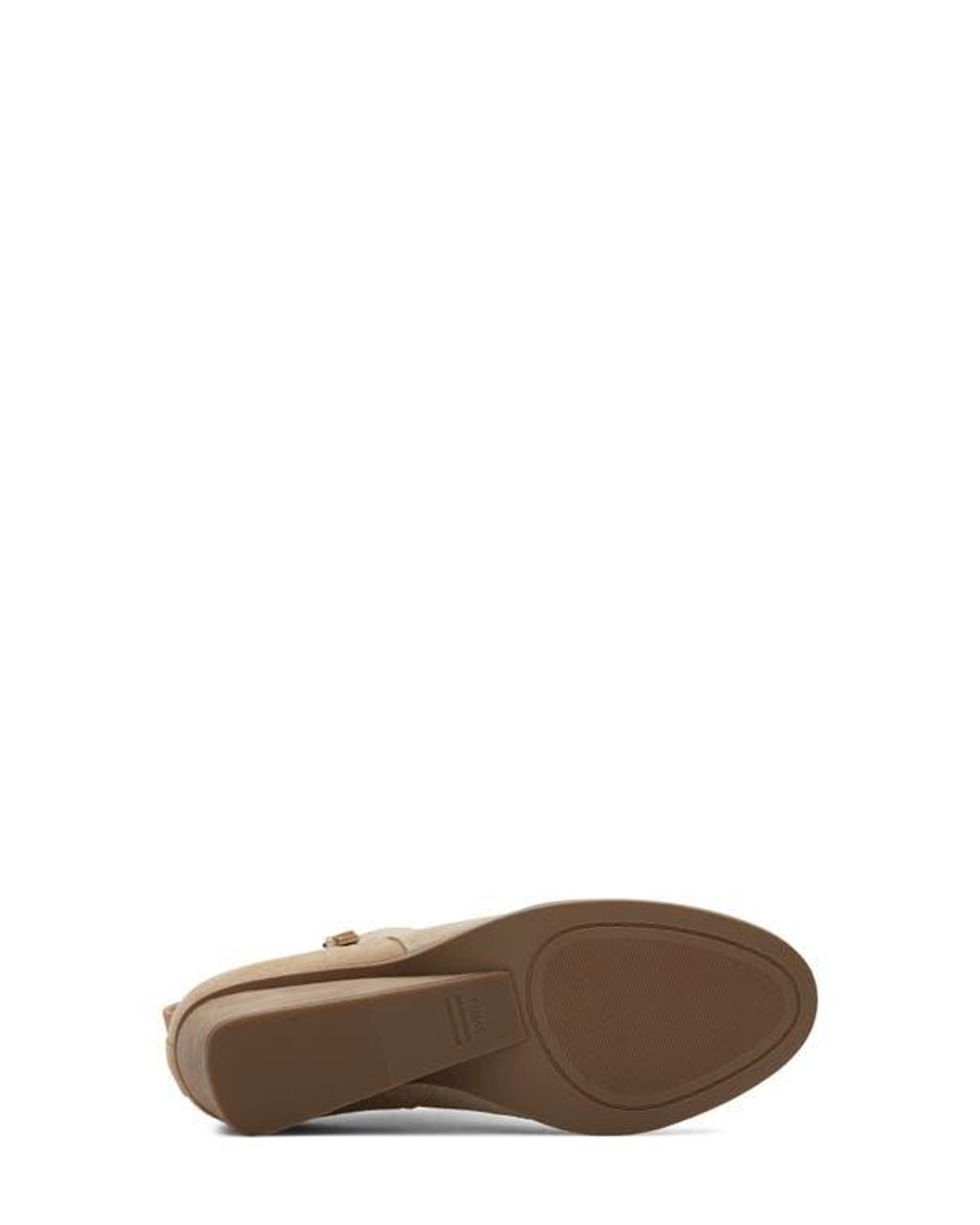 TOMS Natural Wedge Leather Bootie