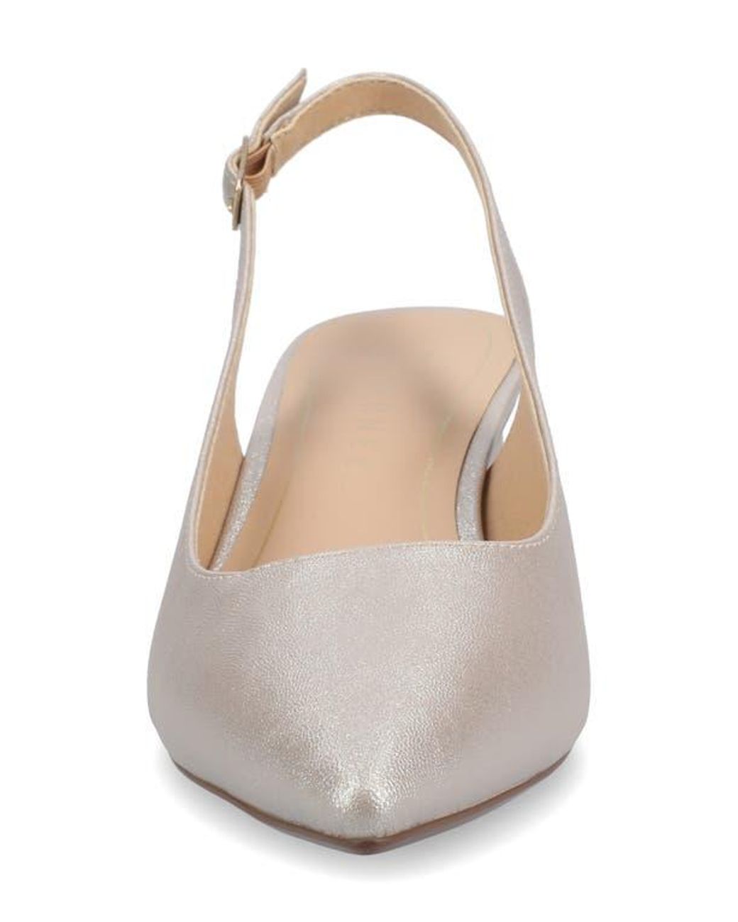 Journee Collection White Sylvia Slingback Pump