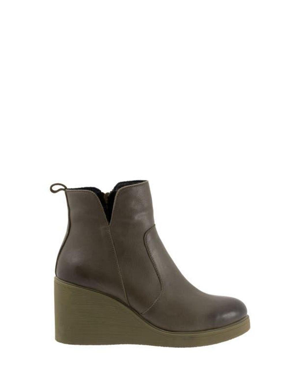 BUENO Brown Laura Platform Wedge Bootie