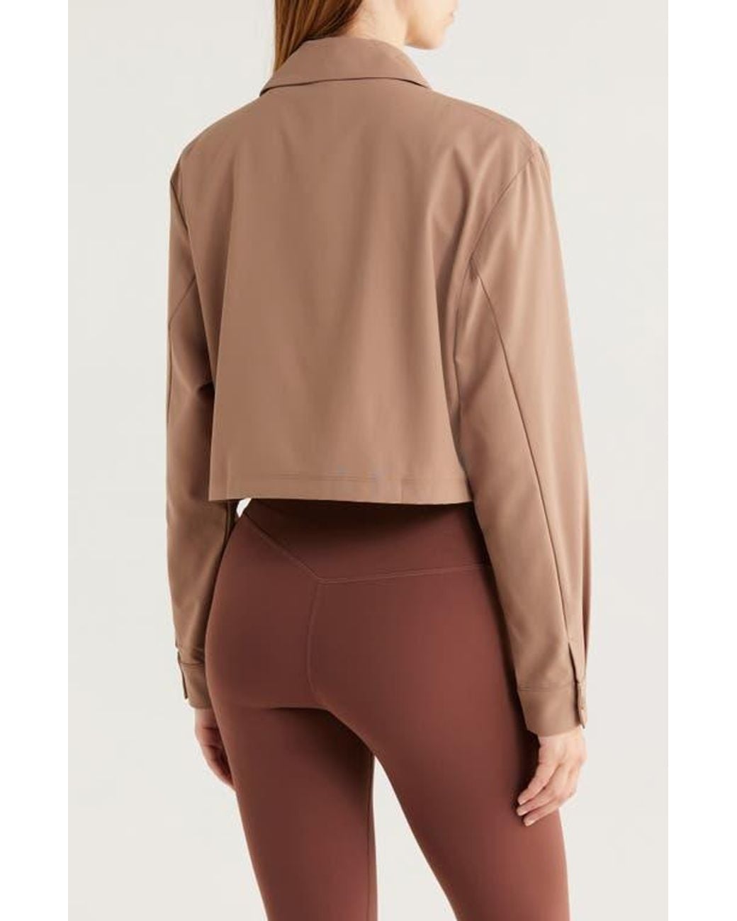 Beyond Yoga Red Midtown Crop Jacket