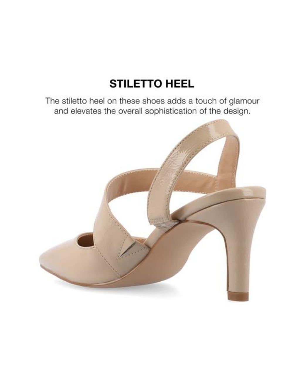 Journee Collection Natural Scarlett Pointed Toe Pump