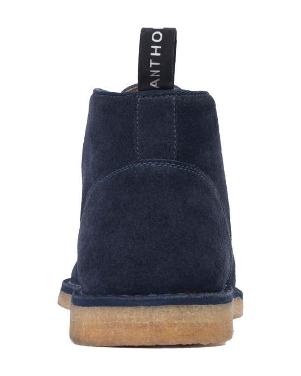 Anthony Veer Ocean Blue Suede Chukka Boots for men