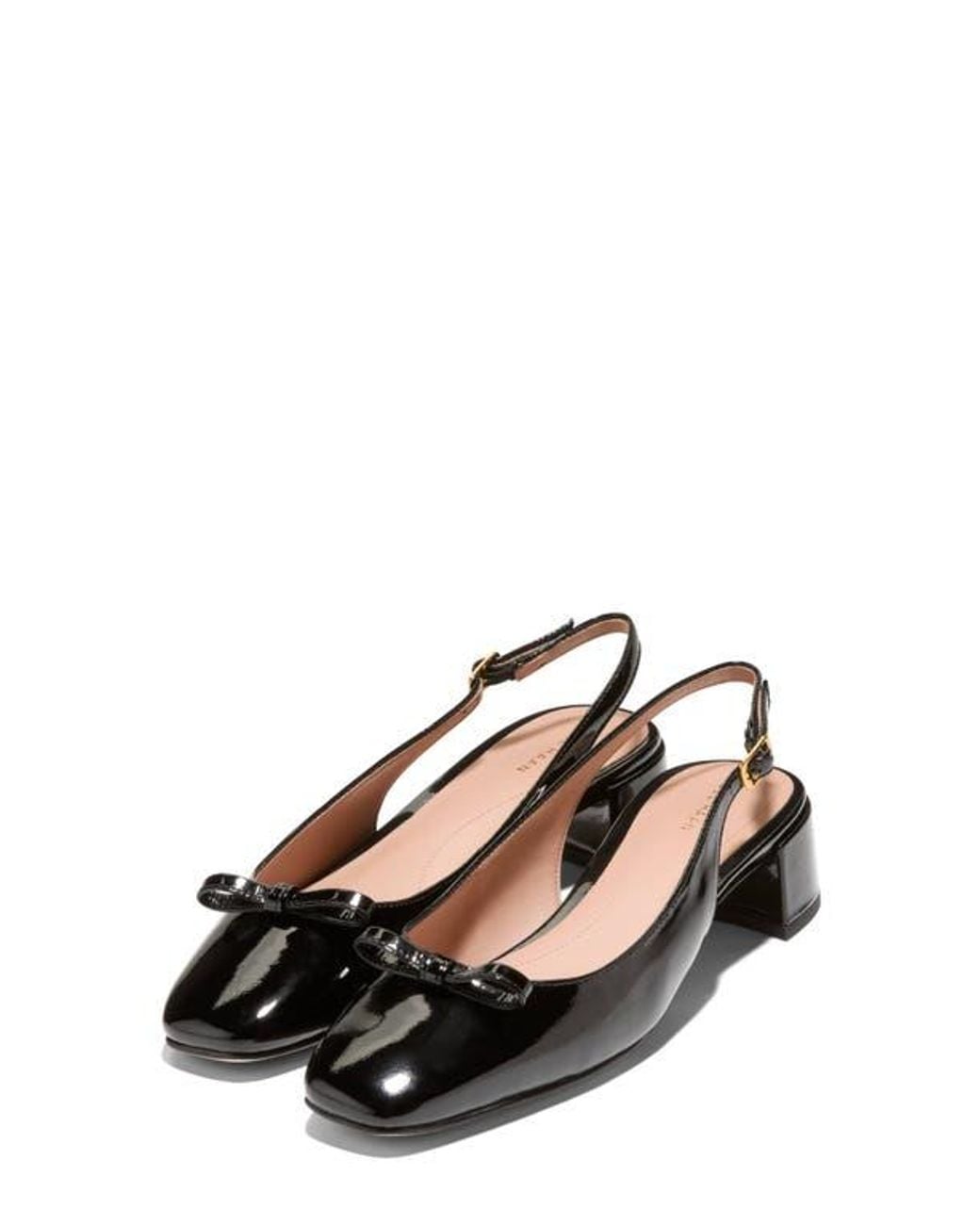 Cole Haan Black Patsy Bow Slingback Pump