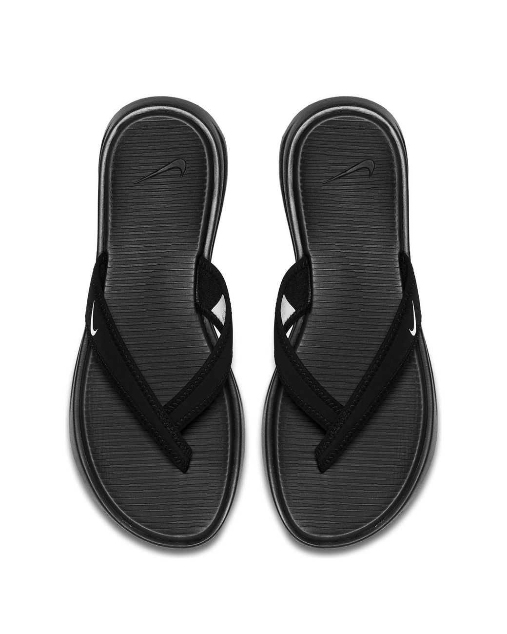 Nike Rubber Women's Ultra Celso Thong Sandals From Finish Line in Black/White  (Black) | Lyst