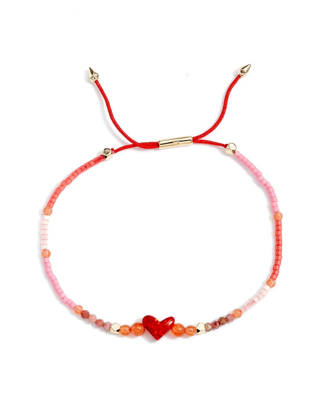 Kendra Scott Nova Heart Friendship Bracelet in Red Lyst
