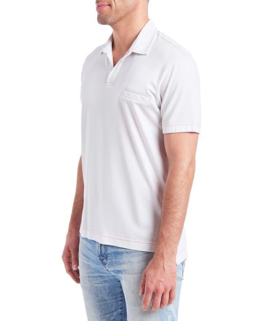PINOPORTE White Manolo Polo for men