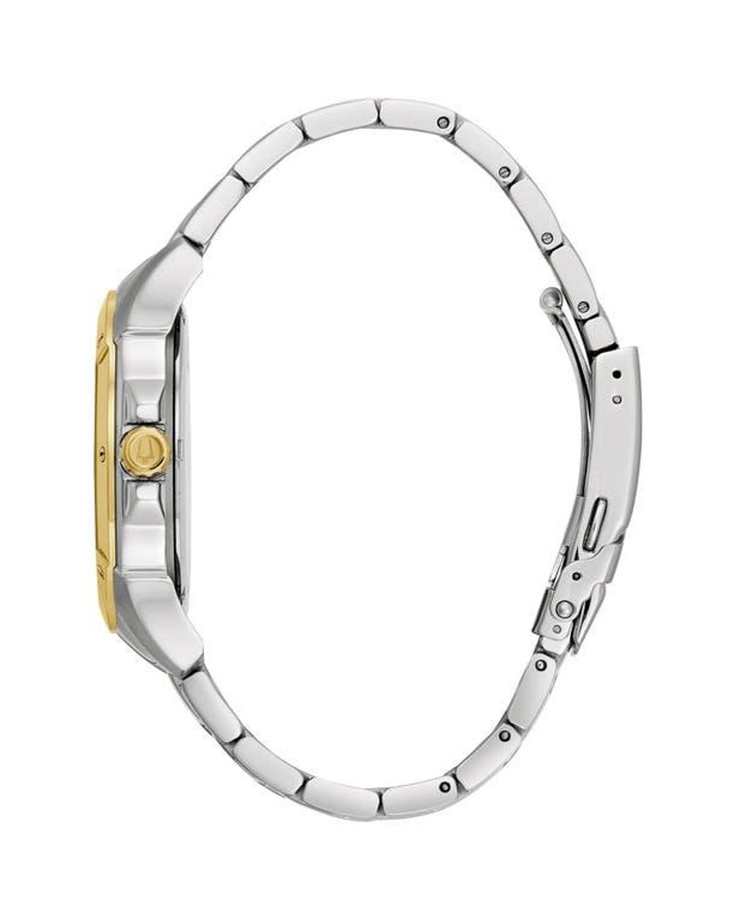 Bulova Metallic Skeleton Dial Automatic Bracelet Watch, 40Mm for men