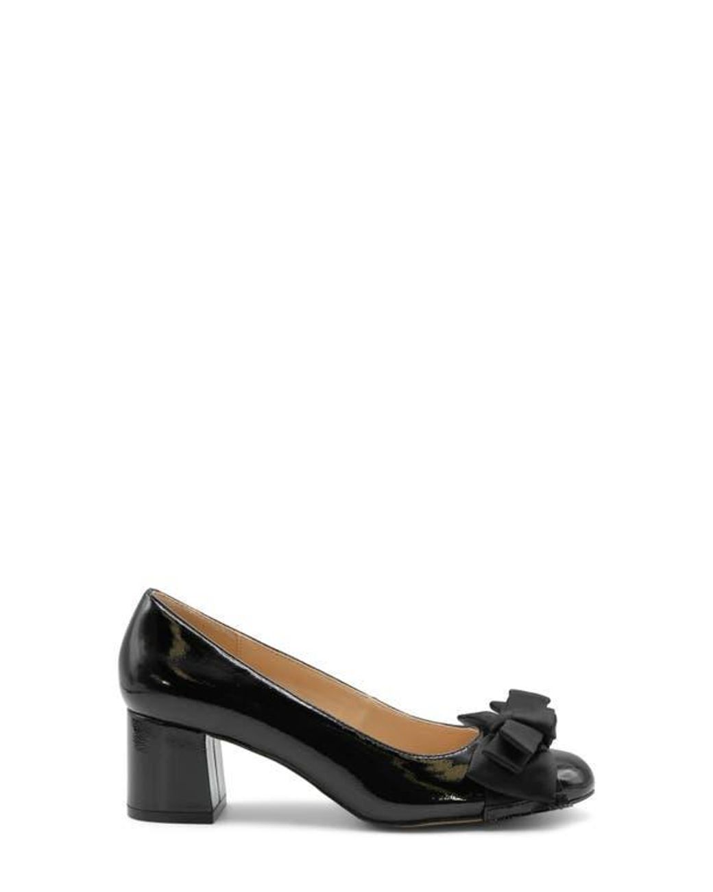 Adrienne Vittadini Black Ceena Bow Pump
