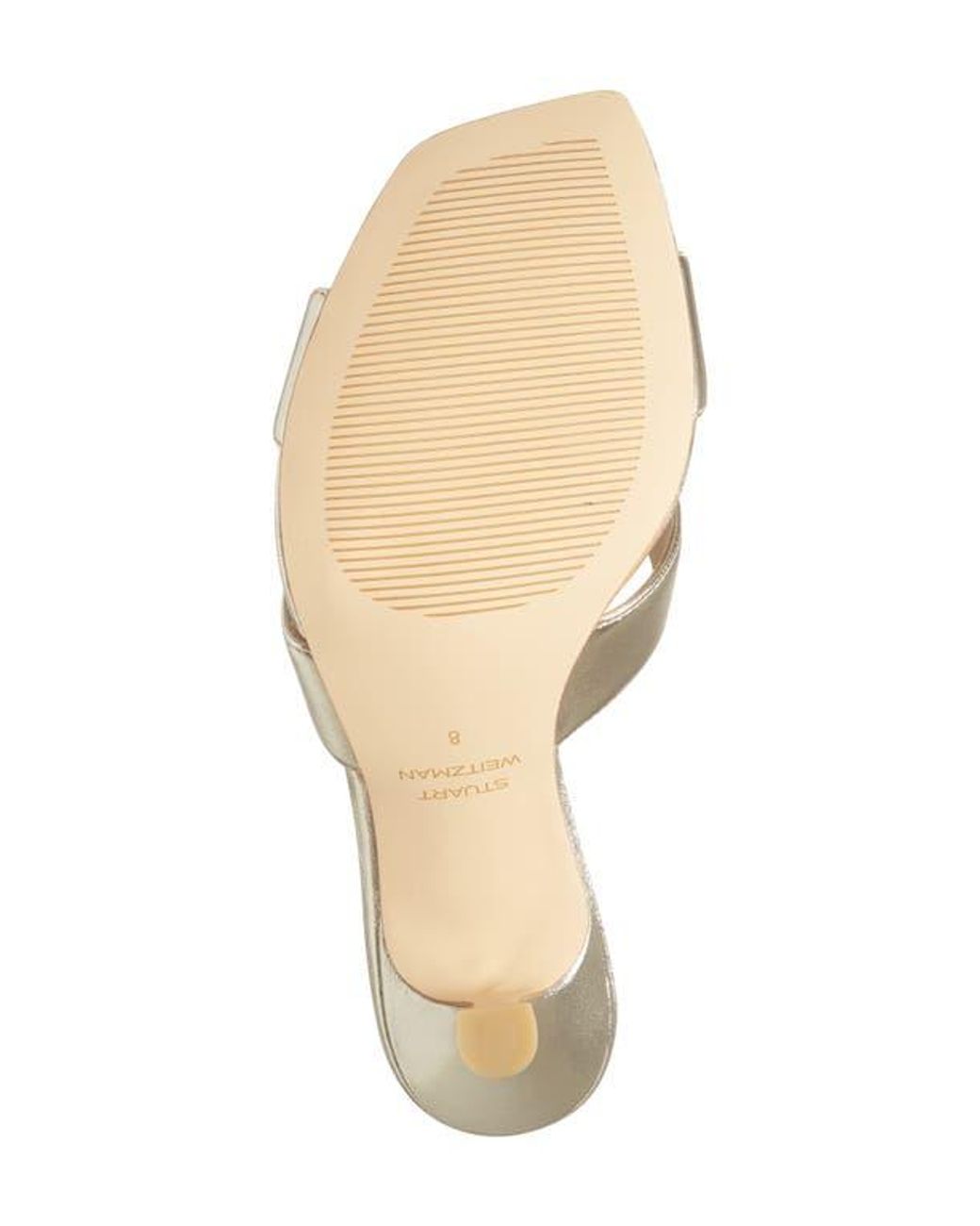 Stuart Weitzman White Miami Slide Sandal