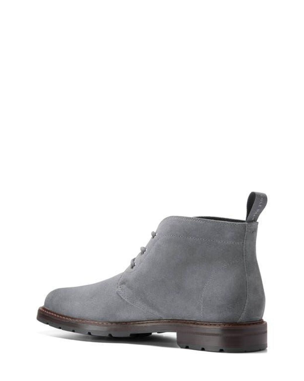 Cole Haan Men 13M Grand Os Gray Suede Casual Lifestyle Daily Lace Up Chukka Boot Cole Haan Chamberlin Grand Chukka Boot in Gray for Men | Lyst main image 4