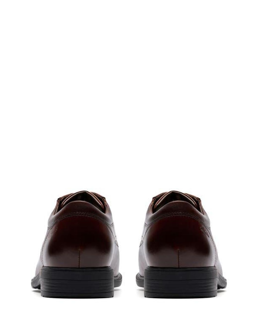 Clarks Brown Steadwell Cap Oxford for men