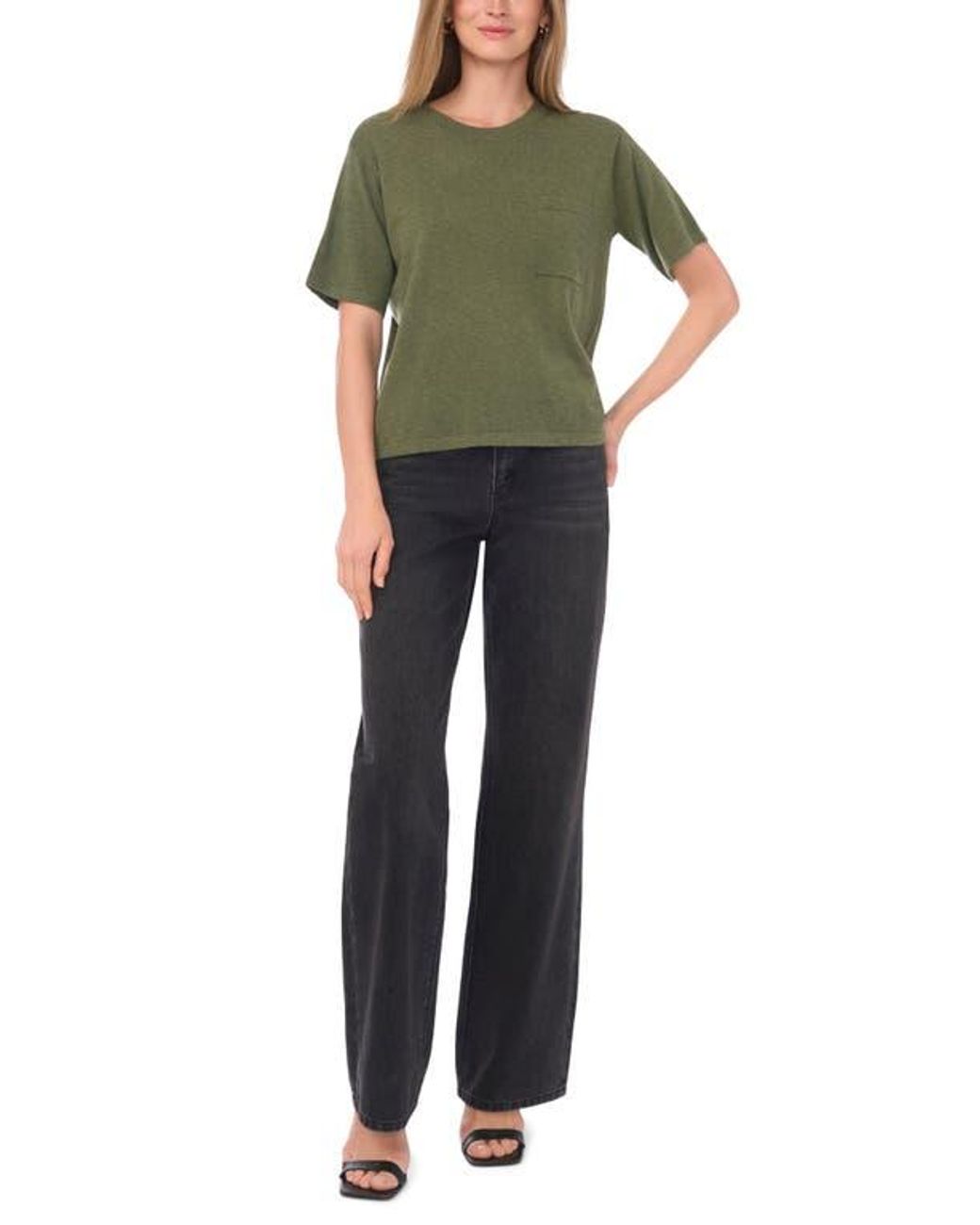 Halogen® Green Pocket T-Shirt