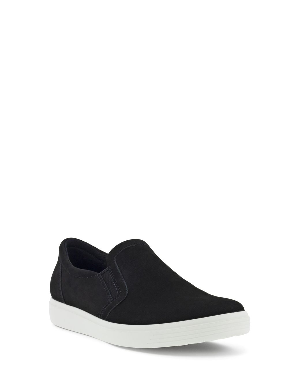 Ecco Classic Leather Slipon Sneaker in Black Lyst
