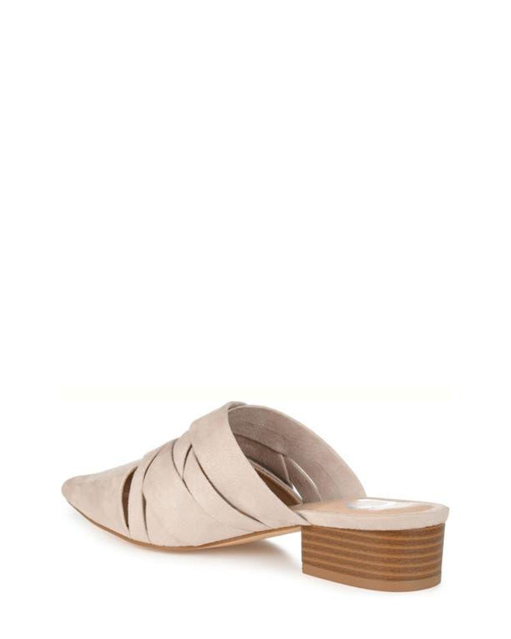 Journee Collection Natural Kalida Pointed Toe Mule