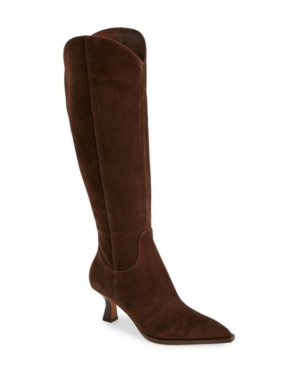 BELLA VITA Womens Brown Ruched Padded Danielle Pointed Toe Stiletto Zip-Up Leather Dress Booties M