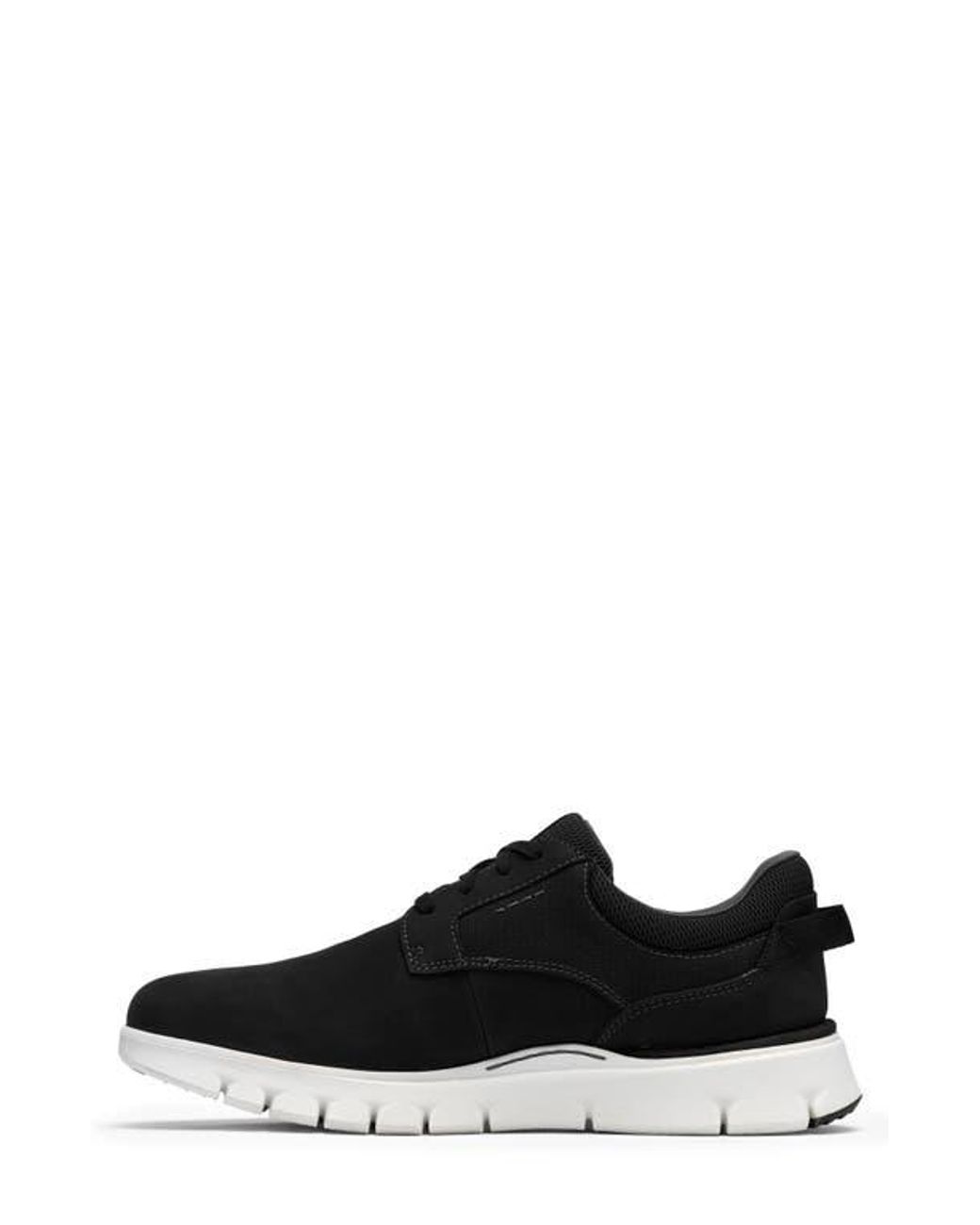 Clarks Black Step 365 Plain Toe Leather Sneaker for men