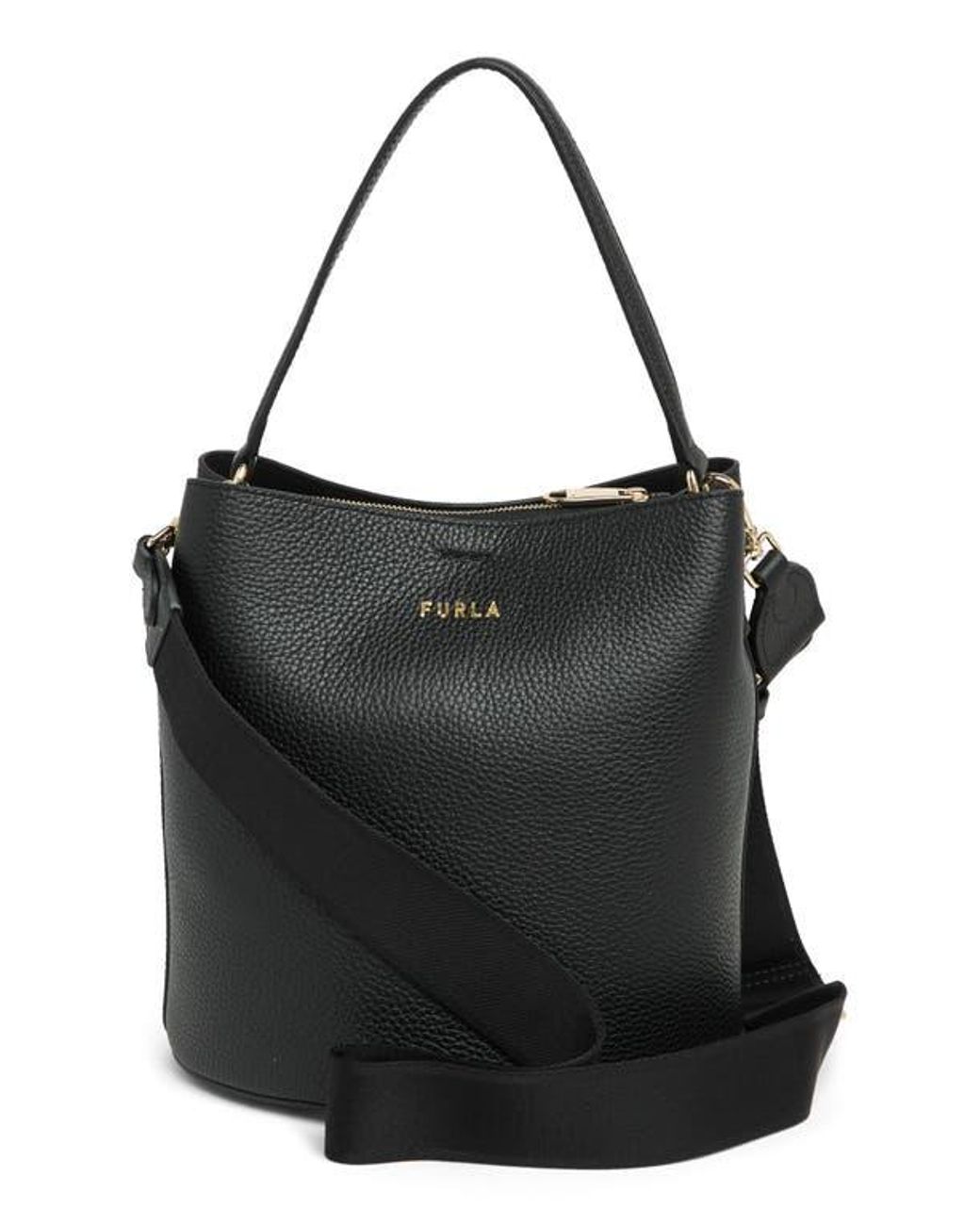 Furla Danae Bucket Shoulder Bag in Black | Lyst Furla Danae Bucket Shoulder Bag in Black | Lyst