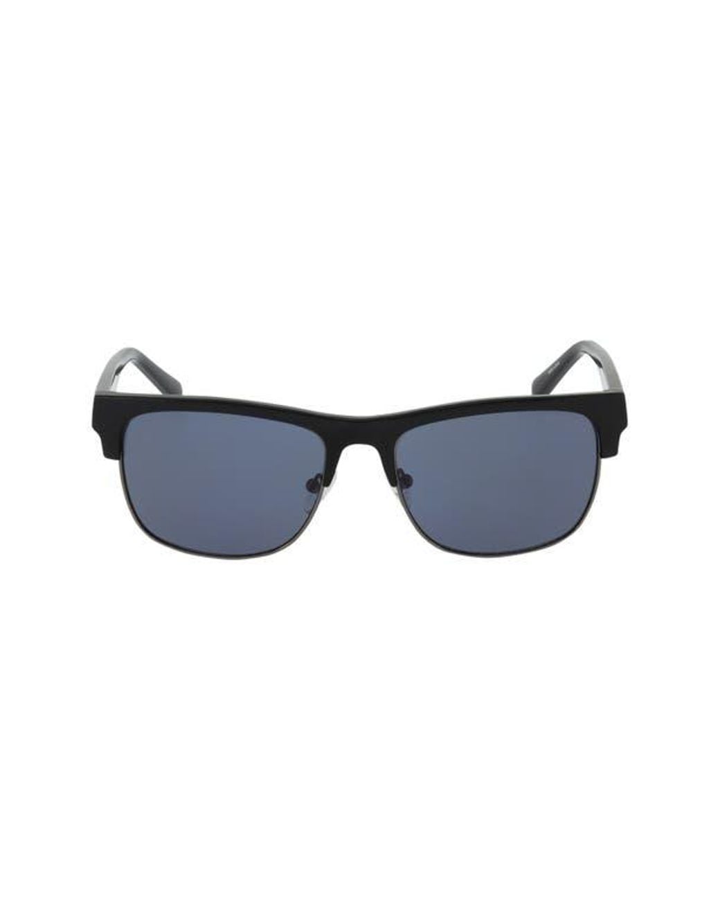 Guess Blue 56Mm Square Sunglasses