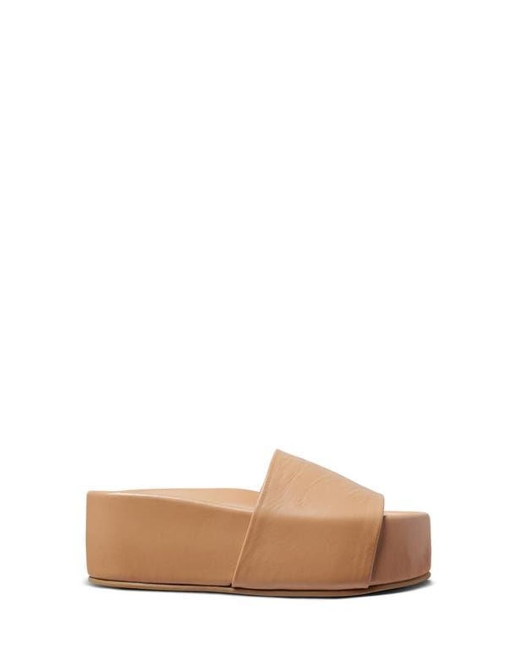 Beek Natural Albatross Platform Slide Sandal