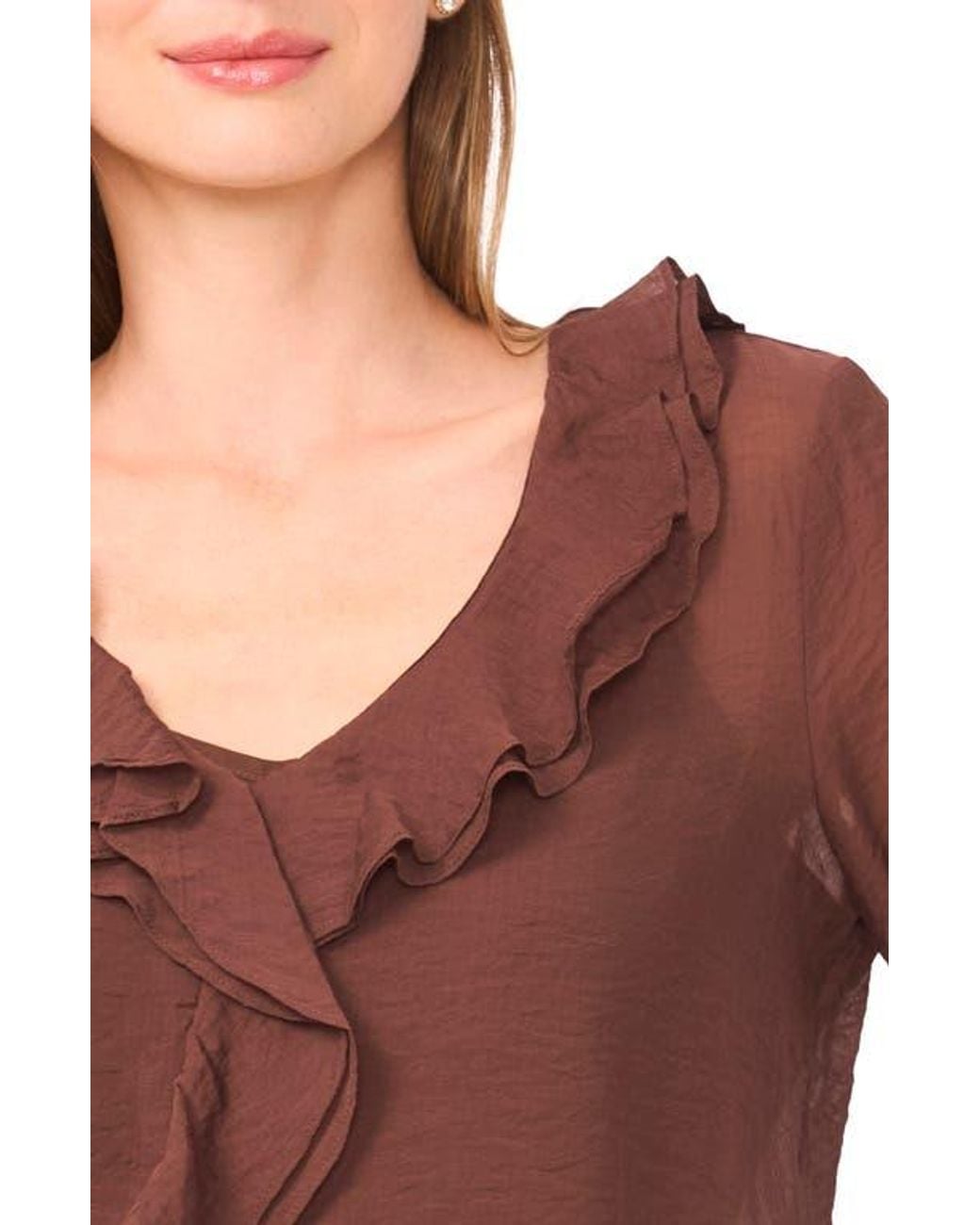 Halogen® Red Ruffle Top