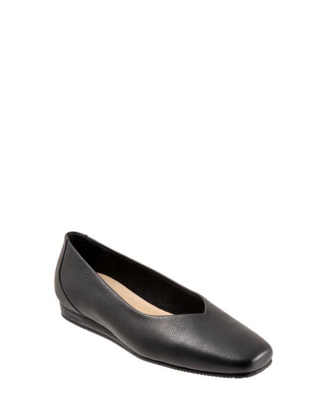 Softwalk® Black Vellore Flat