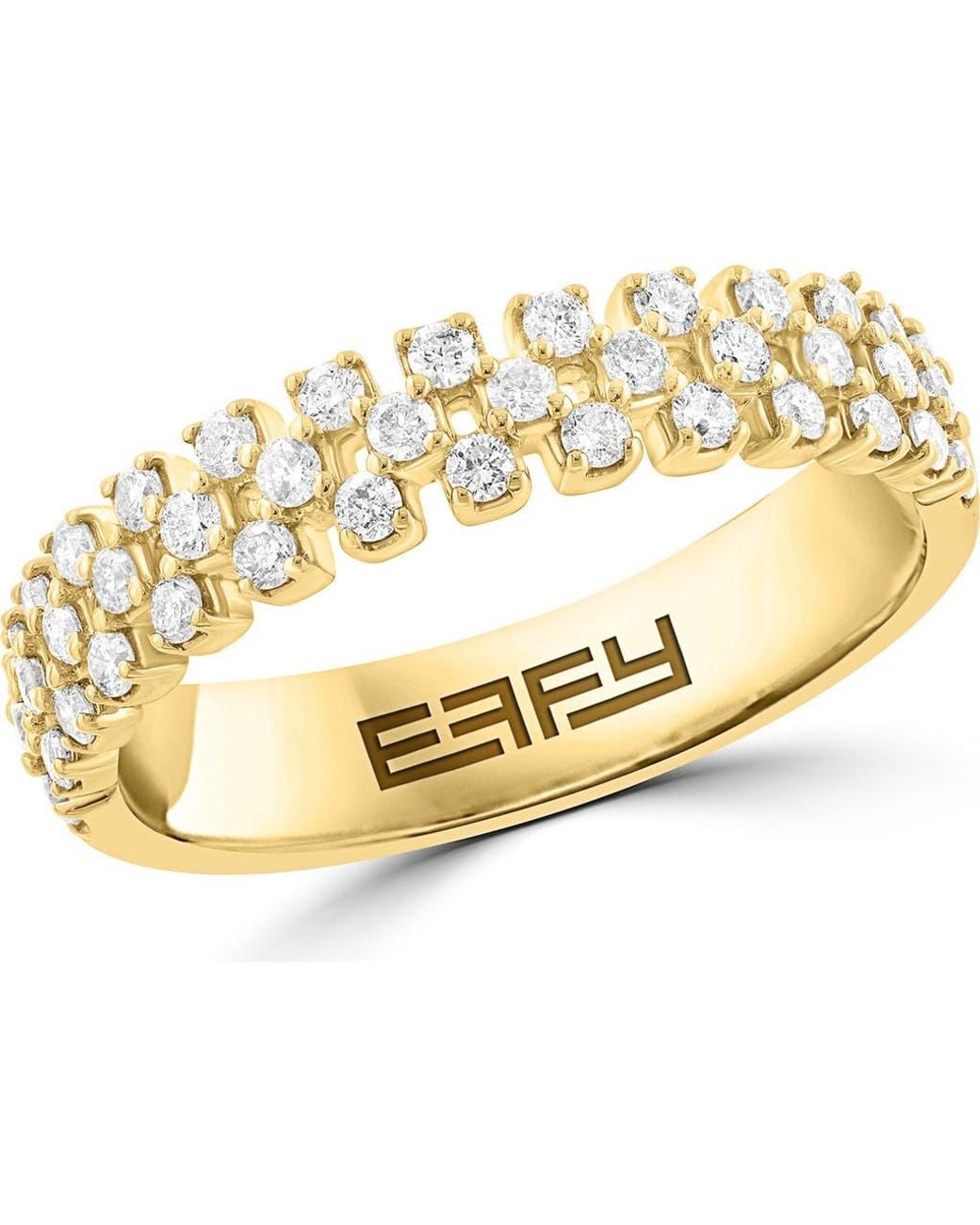 Effy Metallic Diamond Stacking Ring