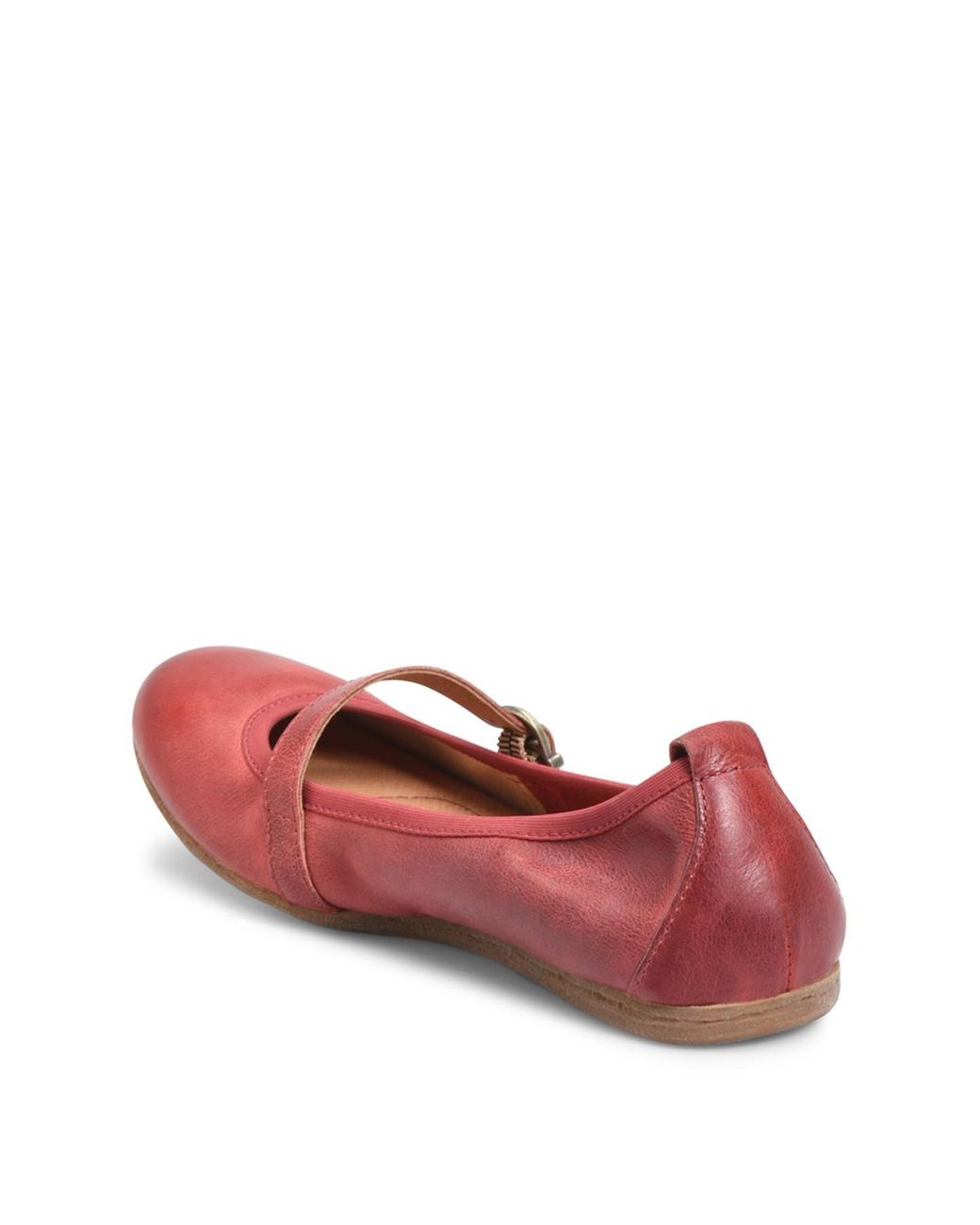 Born Curlew Mary Jane Leather Flat in Red Lyst